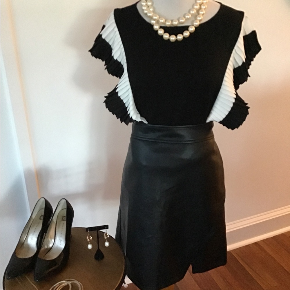 Faux Leather Skirt
